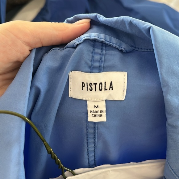 Pistola parker short sleeve romper - azure blue size medium - Picture 5 of 5